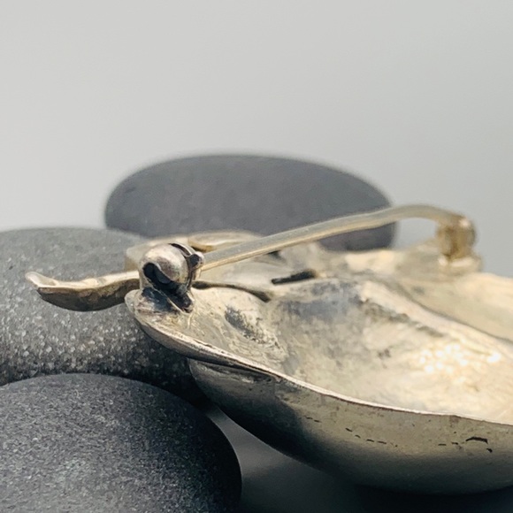 Rare Vintage Gump’s Sterling Apple Brooch G. Cini - Picture 5 of 8